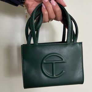 Small Telfar Shopping Bag dark olive